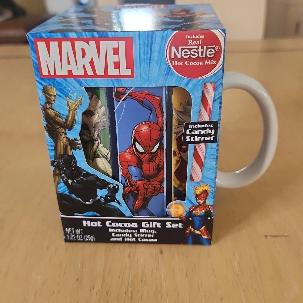 Marvel Spiderman mug hot cocoa set